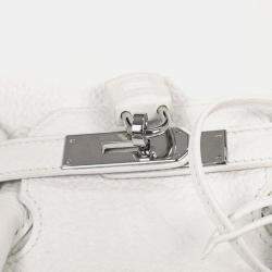مملوكة مسبقًا Hermes  Birkin 30 White Taurillon Clemence Handbag