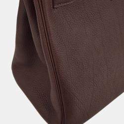 مملوكة مسبقًا Hermes Haut a Courroies 32 Havane Fjord Leather Top Handle Bag