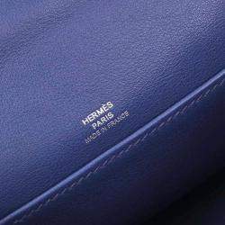 مملوكة مسبقًا Hermes Blue Electric Swift Kelly Pochette Handbag