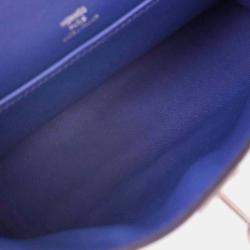 مملوكة مسبقًا Hermes Blue Electric Swift Kelly Pochette Handbag