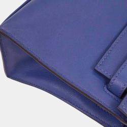 مملوكة مسبقًا Hermes Blue Electric Swift Kelly Pochette Handbag
