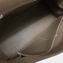 مملوكة مسبقًا Hermes Etoupe Gray Togo Kelly 40 Retourne 2way Shoulder Handbag