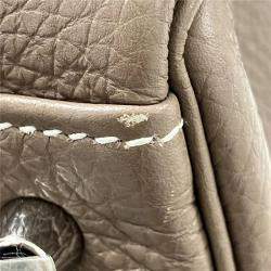 مملوكة مسبقًا Hermes Etoupe Gray Togo Kelly 40 Retourne 2way Shoulder Handbag