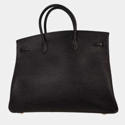 Pre Owned Hermes Black Ardennes Birkin 40 Handbag