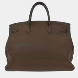 مملوكة مسبقًا حقيبة هيرمس بيركين 40 جلد توريلون كليمنس رمادي توب