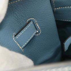 Pre Owned حقيبة هيرمس بيركين إبسوم جينز أزرق 35