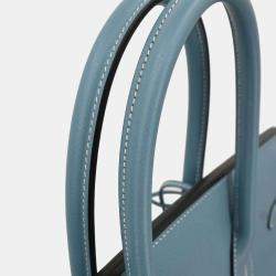 Pre Owned حقيبة هيرمس بيركين إبسوم جينز أزرق 35