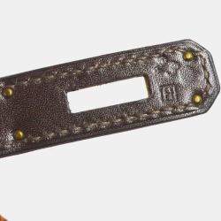 مملوكة مسبقًا Hermes Pink Orange Vibrato Box Calf Kelly 32 Retourne 2way Handbag