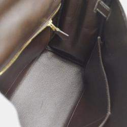 مملوكة مسبقًا Hermes Pink Orange Vibrato Box Calf Kelly 32 Retourne 2way Handbag