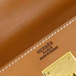 مملوكة مسبقًا Hermes Natural Veau Chamonix Kelly 32 Sellier 2way Handbag