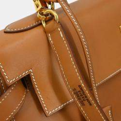 مملوكة مسبقًا Hermes Natural Veau Chamonix Kelly 32 Sellier 2way Handbag