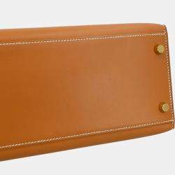 مملوكة مسبقًا Hermes Natural Veau Chamonix Kelly 32 Sellier 2way Handbag