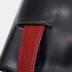 Pre Owned Hermes Navy Box Calf Kelly Moove Bum Bag