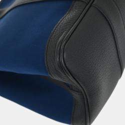 Pre Owned حقيبة يد هيرمس حديقة الحزب 36 متوسط لون بحري من قماش توال أوفيسير نيغوندا