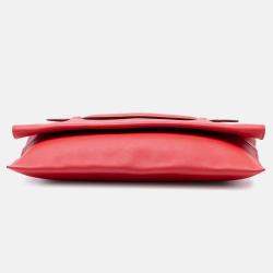 مملوكة مسبقًا Hermes Rouge Tomate Evercolor Pliplat Clutch