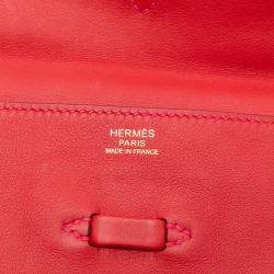 مملوكة مسبقًا Hermes Rouge Tomate Evercolor Pliplat Clutch