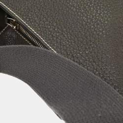 Pre Owned Hermes Graphite Taurillon Clemence Goodnews Pm Shoulder Bag