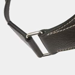 Pre Owned Hermes Graphite Taurillon Clemence Goodnews Pm Shoulder Bag