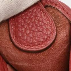 Pre Owned حقيبة هيرمس فيسبا ب إ م جلد توجو روج غارانس للكتف