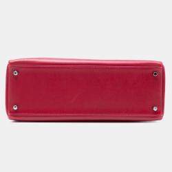 Pre Owned حقيبة هيرمس ك يللي روج غارانس / روز تيريان بوكس كالف فيرسو II ريتورني 35