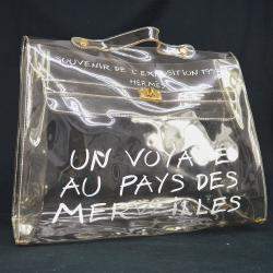 Pre Owned Hermes Vinyl Kelly Beach Handbag Souvenir De L'Exposition 1997