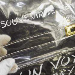 Pre Owned Hermes Vinyl Kelly Beach Handbag Souvenir De L'Exposition 1997