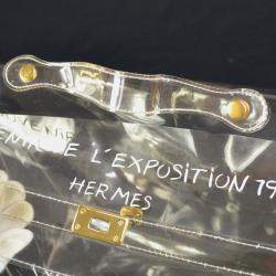 Pre Owned Hermes Vinyl Kelly Beach Handbag Souvenir De L'Exposition 1997