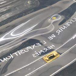 Pre Owned Hermes Vinyl Kelly Beach Handbag Souvenir De L'Exposition 1997