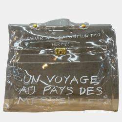 Pre Owned حقيبة شاطئ هيرمس فينيل كيلي سوڤينير دي ليكسبوزيشن 1997