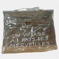 Pre Owned حقيبة شاطئ هيرمس فينيل كيلي سوڤينير دي ليكسبوزيشن 1997