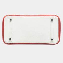 Pre Owned هيرمس بيركين ريتورن 30 سنغوين وأبيض طبعة محدودة توغو إكلات