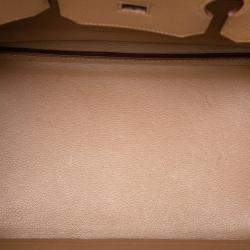 Pre Owned Hermes Chai Togo Birkin Retourne 35