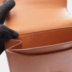 Pre Owned حقيبة هيرميس ساك 2002 كتف جلد إيفركولور بني