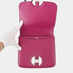 Pre Owned حقيبة هيرمس كتف 2002-20 بنفسجي وردي جلد إيفركالر