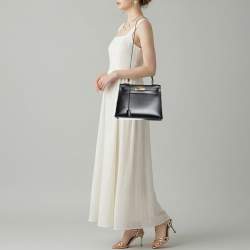 مملوكة مسبقًا حقيبة هيرمس كيلي سيلير 28 جلد نوار بوكس إكسسوار مطلي ذهبي