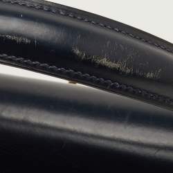 مملوكة مسبقًا حقيبة هيرمس كيلي سيلر إكسسوار ذهبي تمساح بروسوس مارين زرقاء 32