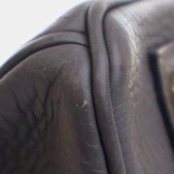 مملوكة مسبقًا Hermes Grey Hermes Etain Togo Birkin Retourne 25