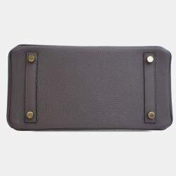 مملوكة مسبقًا Hermes Grey Hermes Etain Togo Birkin Retourne 25