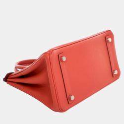 Pre Owned حقيبة هيرميس روج طماطم توجو بيركين ريتورنيه 25