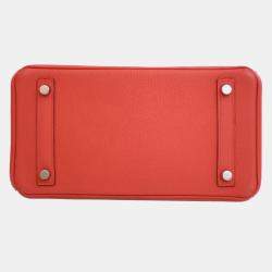 Pre Owned حقيبة هيرميس روج طماطم توجو بيركين ريتورنيه 25