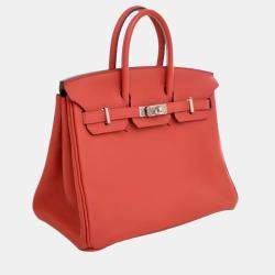 Pre Owned حقيبة هيرميس روج طماطم توجو بيركين ريتورنيه 25