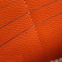 Pre Owned Hermes Orange Epsom Kelly Longue Wallet