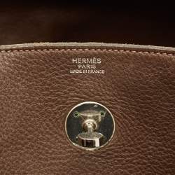 مملوكة مسبقًا حقيبة هيرمس ليندي مطلية بلاديوم جلد سويفت وردية 34