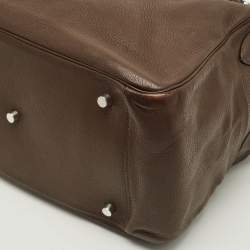 مملوكة مسبقًا حقيبة هيرمس ليندي مطلية بلاديوم جلد سويفت وردية 34