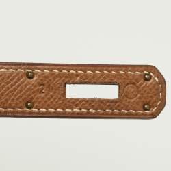 مملوكة مسبقًا Hermes Kelly Sellier 28 Gold Epsom Leather Gold Finish Top Handle Bag