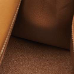 مملوكة مسبقًا Hermes Kelly Sellier 28 Gold Epsom Leather Gold Finish Top Handle Bag