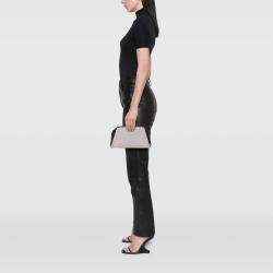 Pre Owned هيرمس بلاك تويلي كافور محفظة