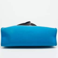 مملوكة مسبقًا Hermes Herbag Zip 31 Bleu Zanzibar/Bleu Indigo Toile and Vache Hunter Top Handle Bag