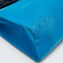 مملوكة مسبقًا Hermes Herbag Zip 31 Bleu Zanzibar/Bleu Indigo Toile and Vache Hunter Top Handle Bag
