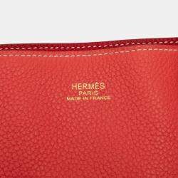 مملوكة مسبقًا Hermes Red Clemence Double Sens 36